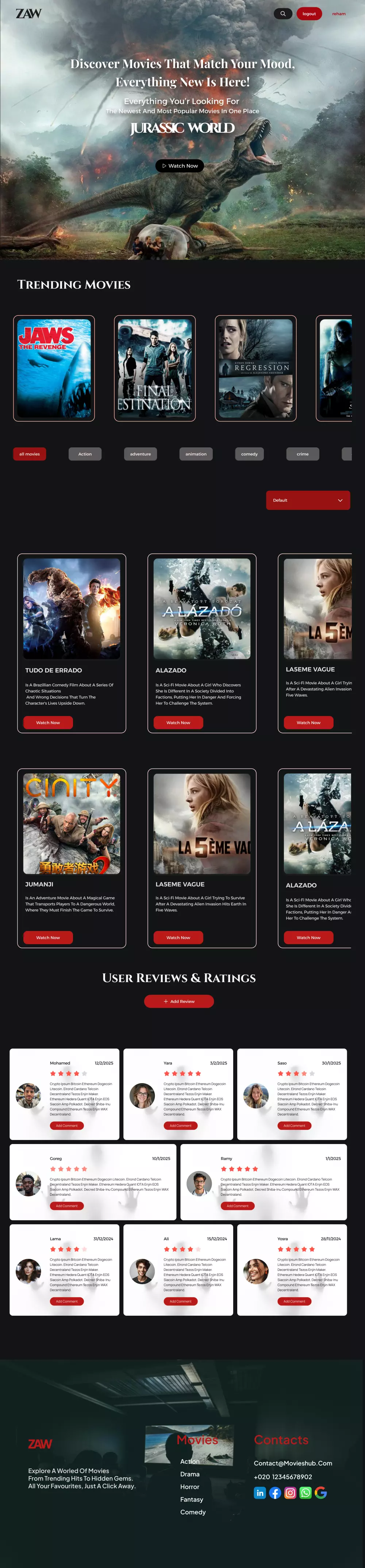 تصميم واجهات مواقع إلكترونيةUI/UX