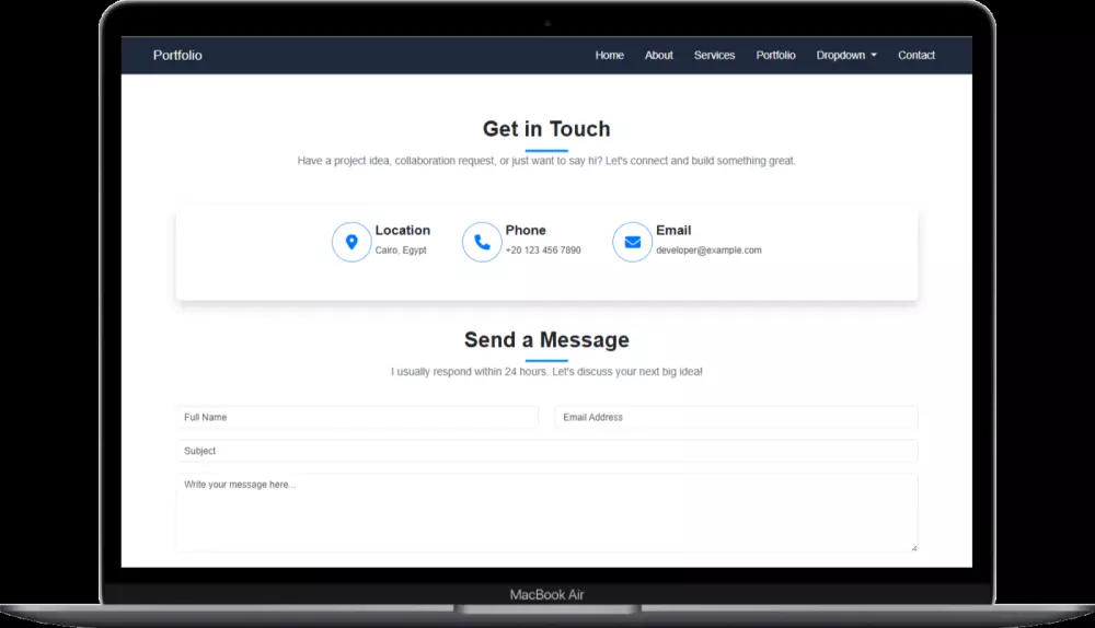 تصميم صفحة هبوط احترافية لعرض سيرتك ومهاراتك - Landing page
