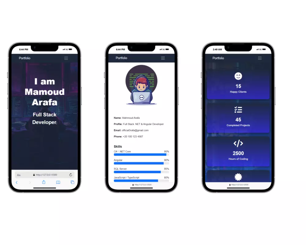 تصميم صفحة هبوط احترافية لعرض سيرتك ومهاراتك - Landing page