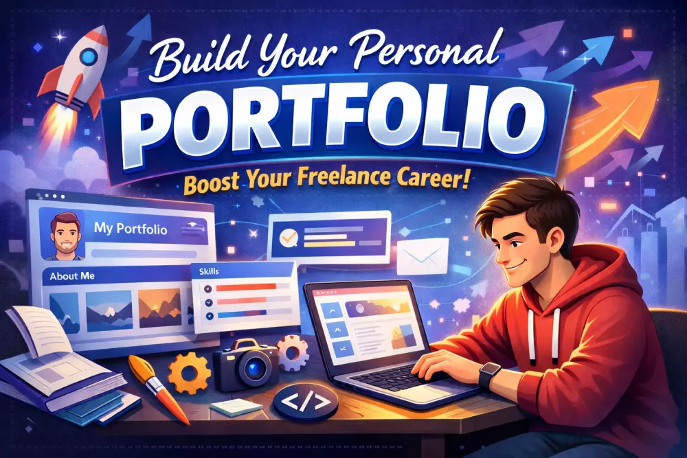 تصميم وتطوير بورتفوليو شخصي