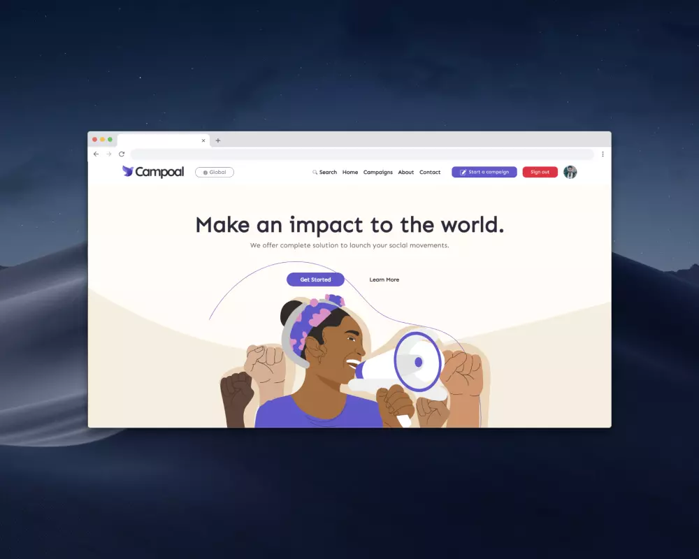 إنشاء صفحة هبوط (Landing page) باستخدام html, CSS, Bootstrap