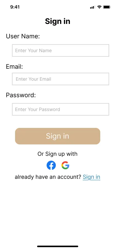 تصميم واجهة موبايل مريحة للمستخدم ب Figma لتسجيل الدخول و انشاء حساب جديد