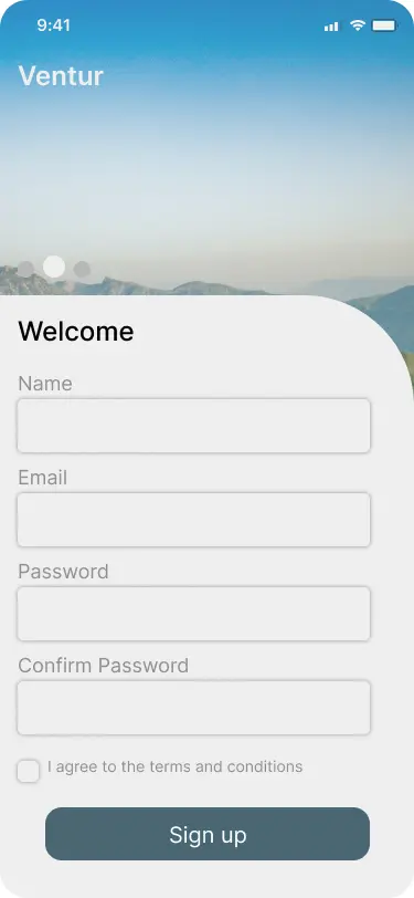 تصميم واجهة موبايل مريحة للمستخدم ب Figma لتسجيل الدخول و انشاء حساب جديد
