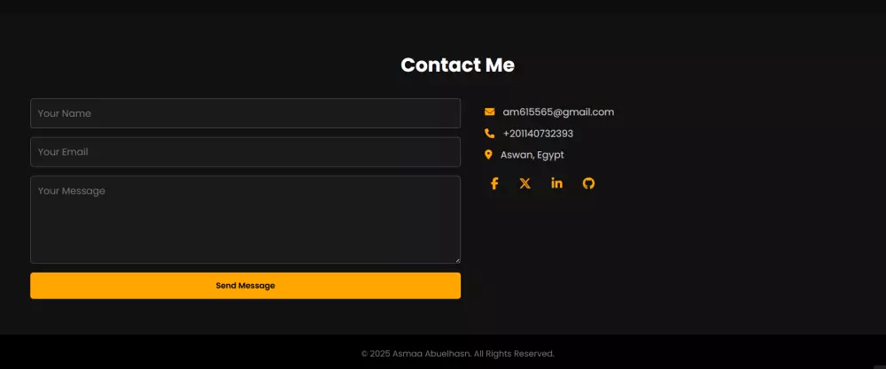 سأصمم لك صفحة بورتفوليو (Portfolio) شخصية أنيقة