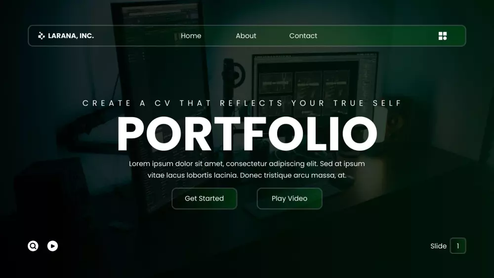 تصميم صفحة تعريف شخصية إلكترونية Portfolio