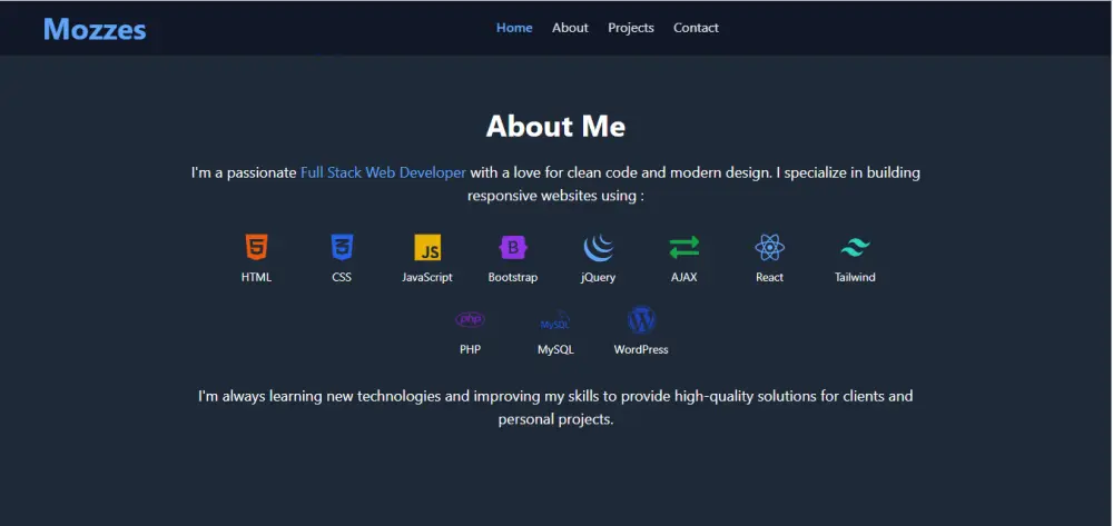 انشاء معرض أعمال احترافي باستخدام React و TailwindCSS