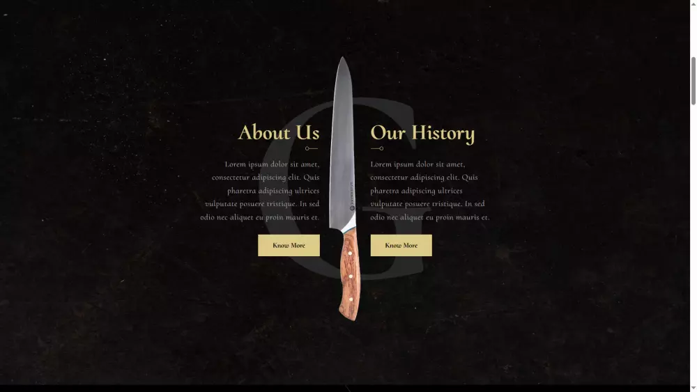 صفحه هبوط لمطعم