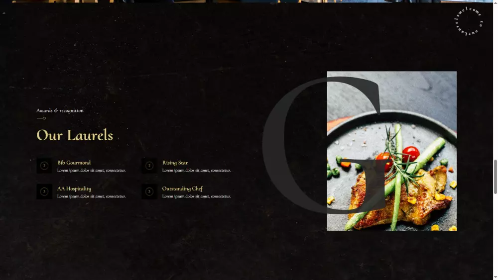 صفحه هبوط لمطعم