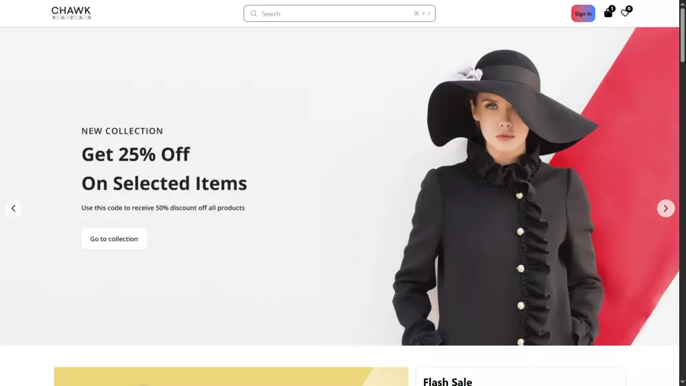 واجهة متجر احترافية، تجربة مستخدم سلسة بـ React و Tailwind
