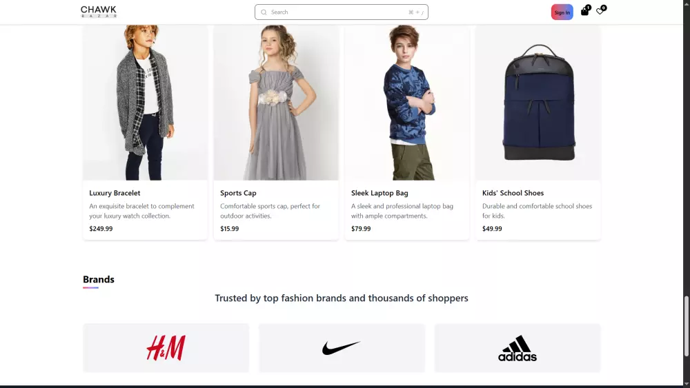 واجهة متجر احترافية، تجربة مستخدم سلسة بـ React و Tailwind