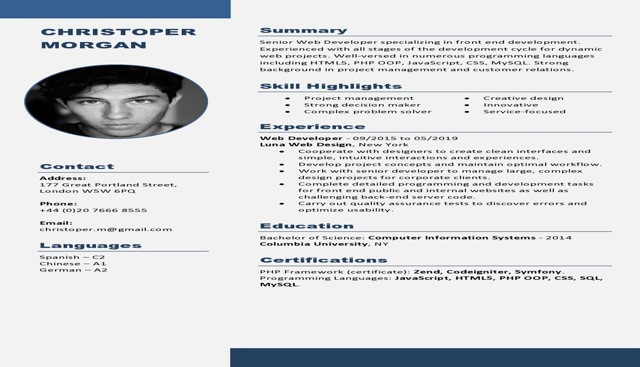 سيرة ذاتية CV ابداعية للتميز باللغة العربية&الانجليزية