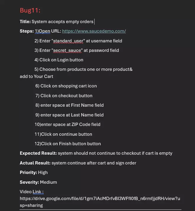 Manual Testing for Website