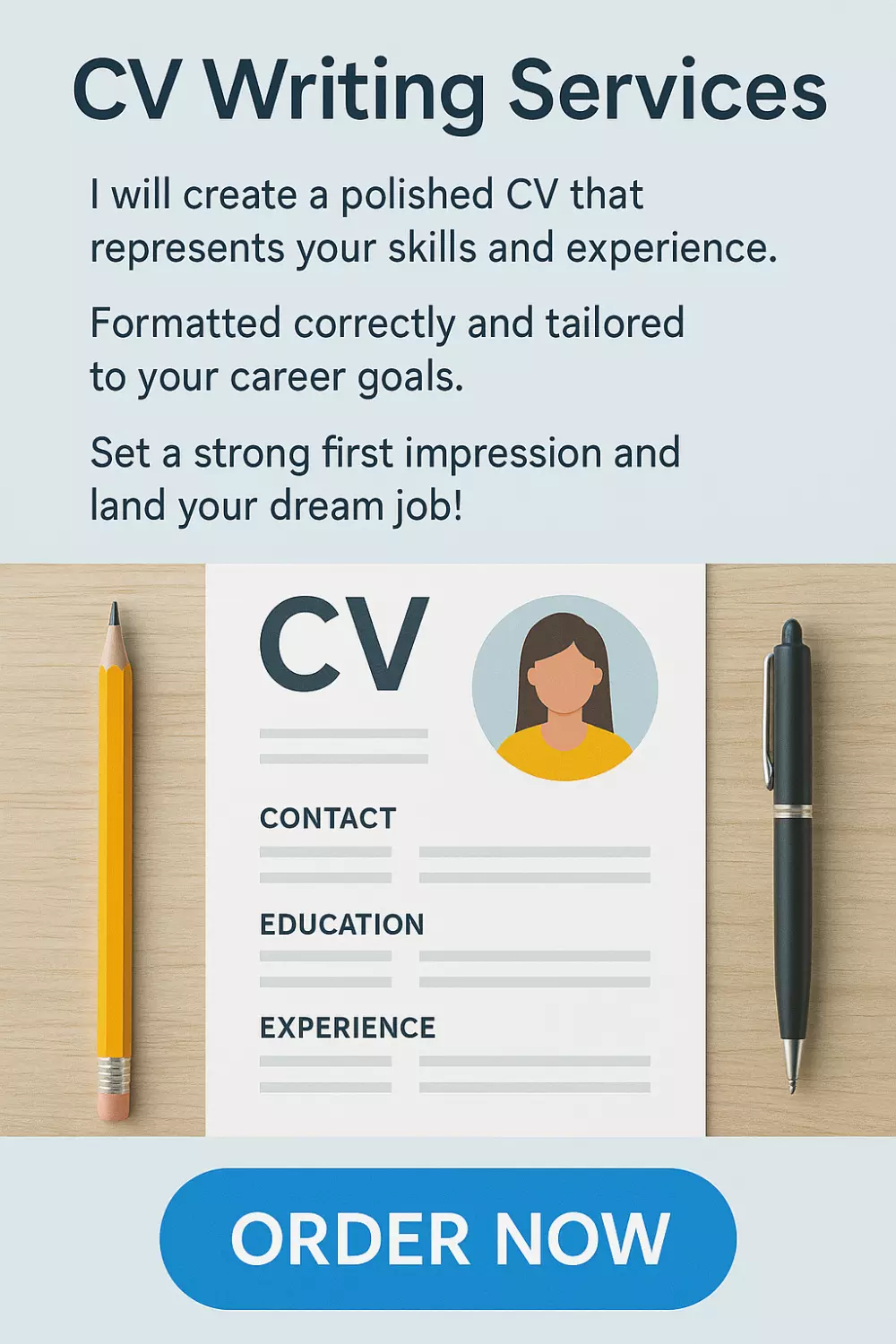 تصميم سيرة ذاتية CV احترافية جاهزة للتقديم لأي وظيفة