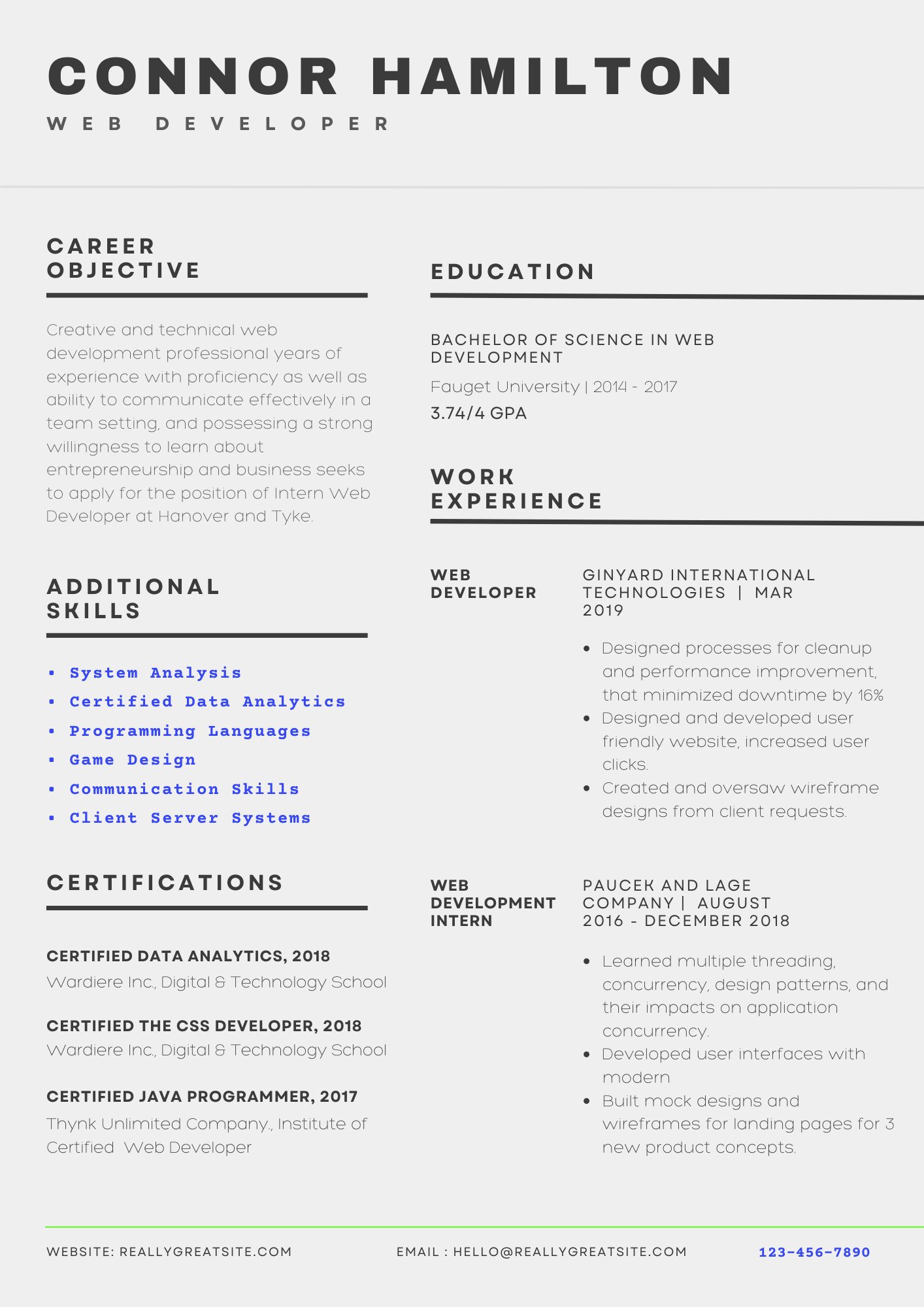 تصميم سيرة ذاتية احترافية