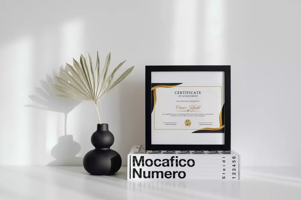 تصميم شهادة تقدير احترافية بصيغة جاهزة للطباعة