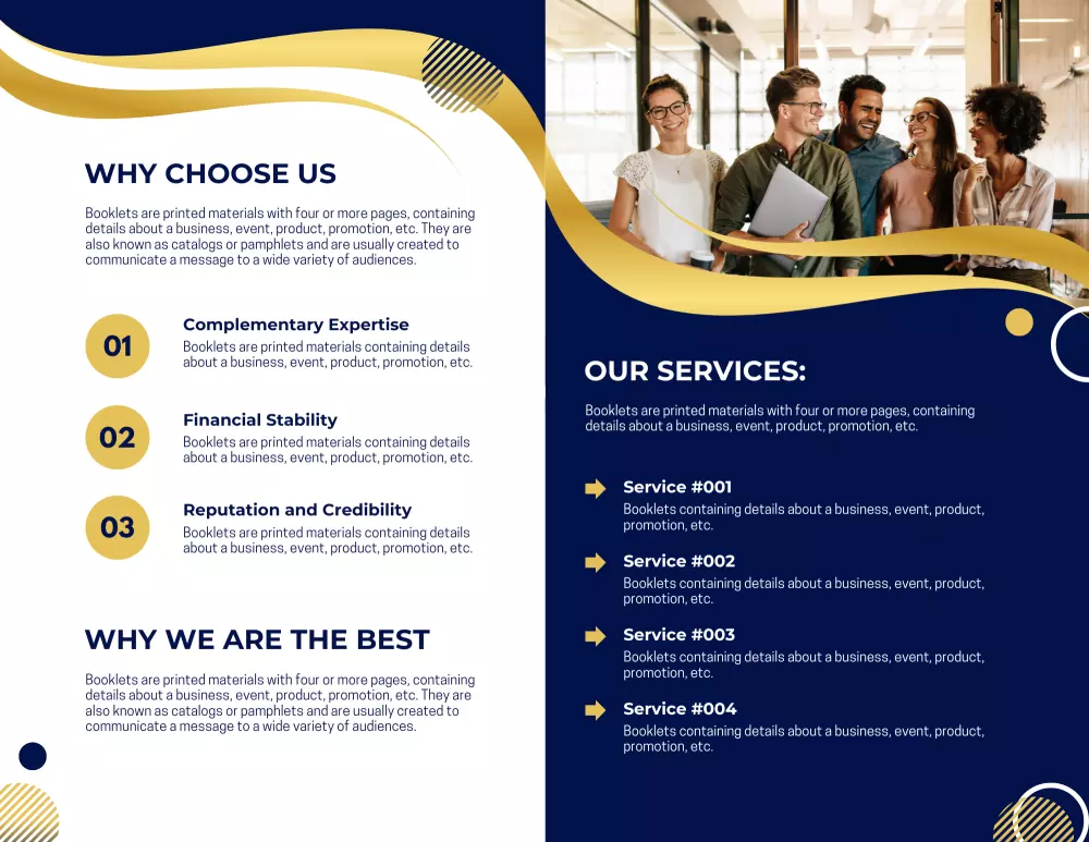 تصميم بورشورات إعلانية احترافية للتعريف بخدمات شركتك