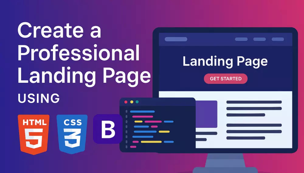 تحويل اي تصميم الي موقع HTML, CSS, JavaScript وBootstrap