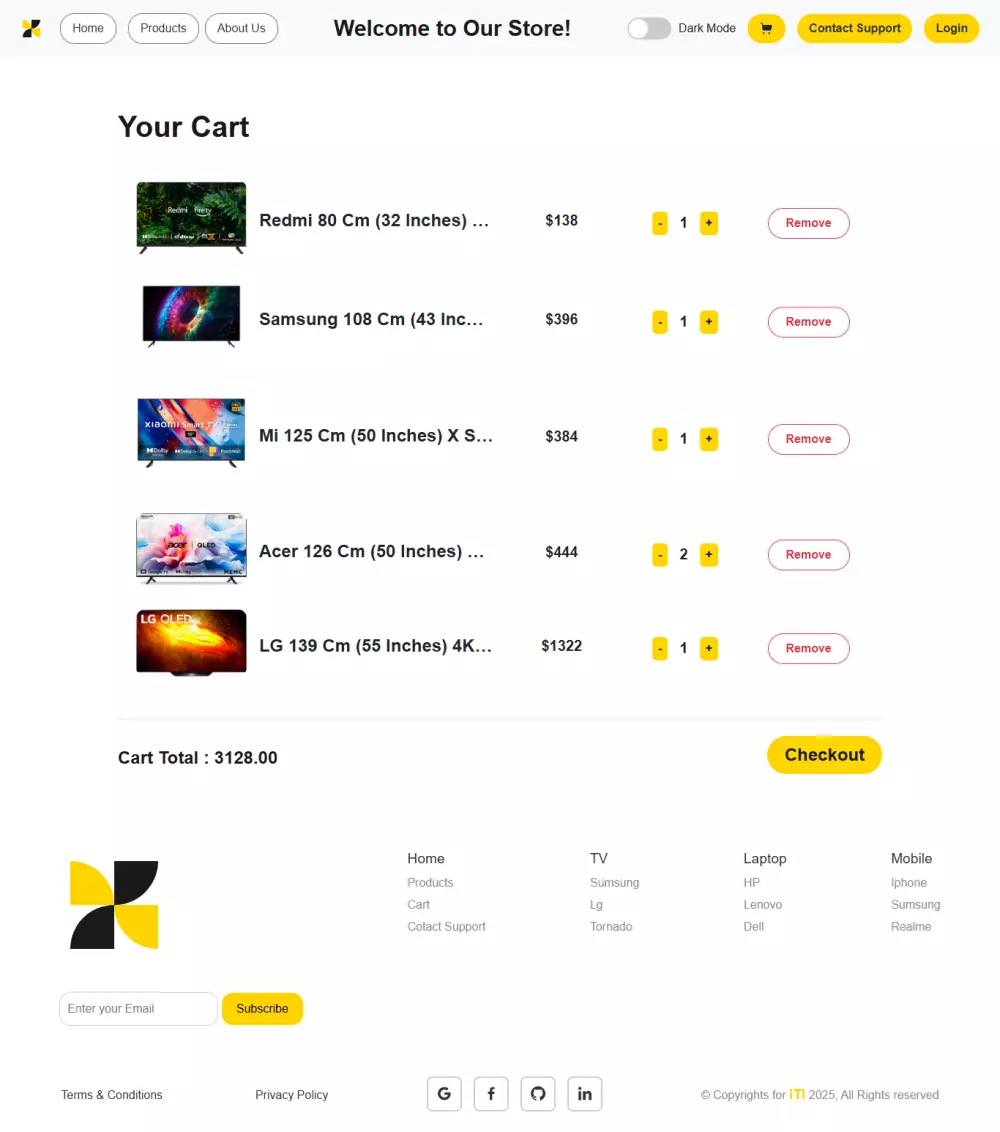 Landing Page صفحة هبوط باستخدام TypeScript , HTML , CSS او javaScript