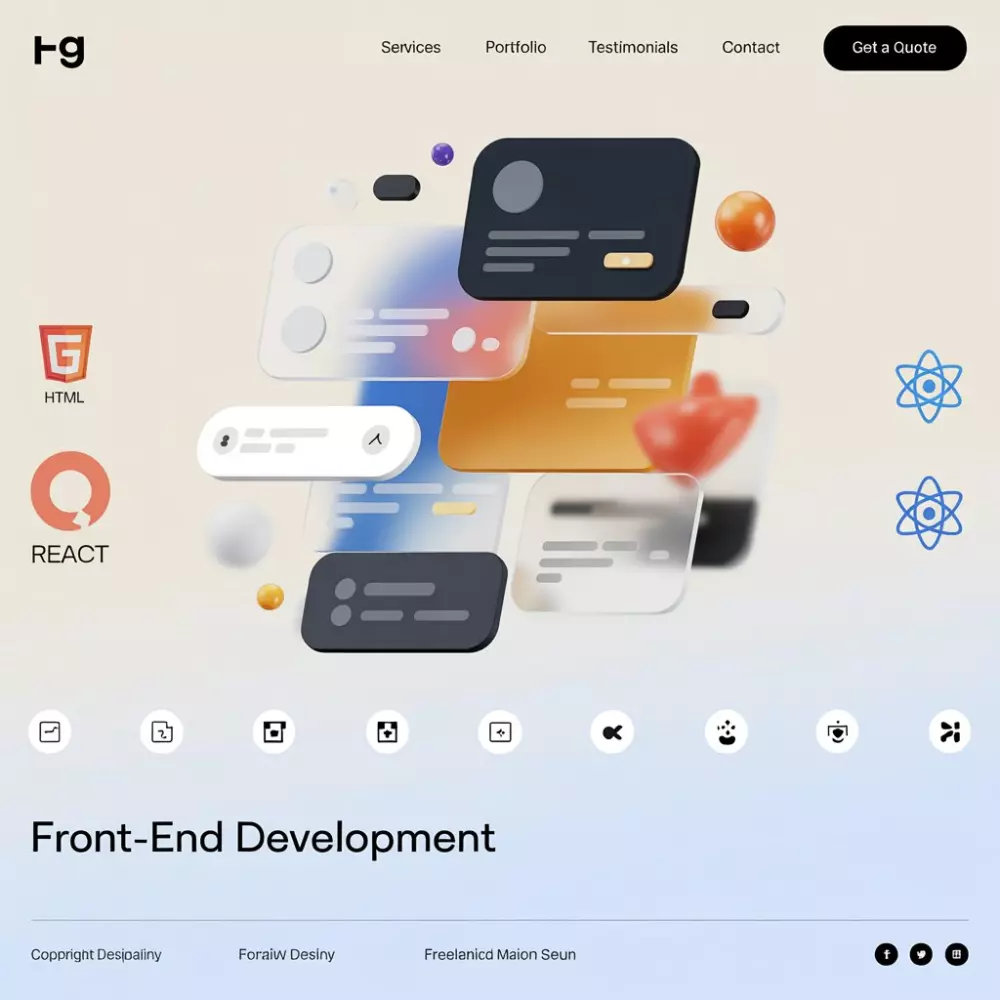 تصميم موقع متجاوب HTML5 & CSS3 & Bootstrap