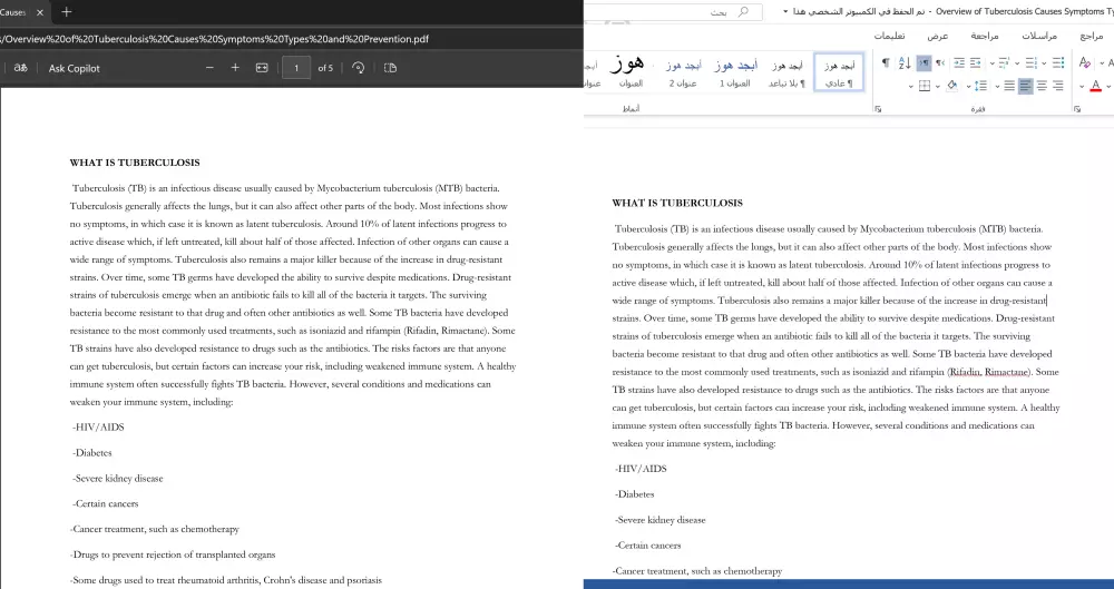 خدمة تنسيق احترافي وتحويل سلس بين Word وPDF وباقي الصيغ