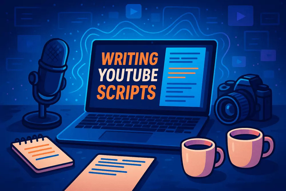 كتابة اسكربت طويل لأي محتوي لليوتيوب