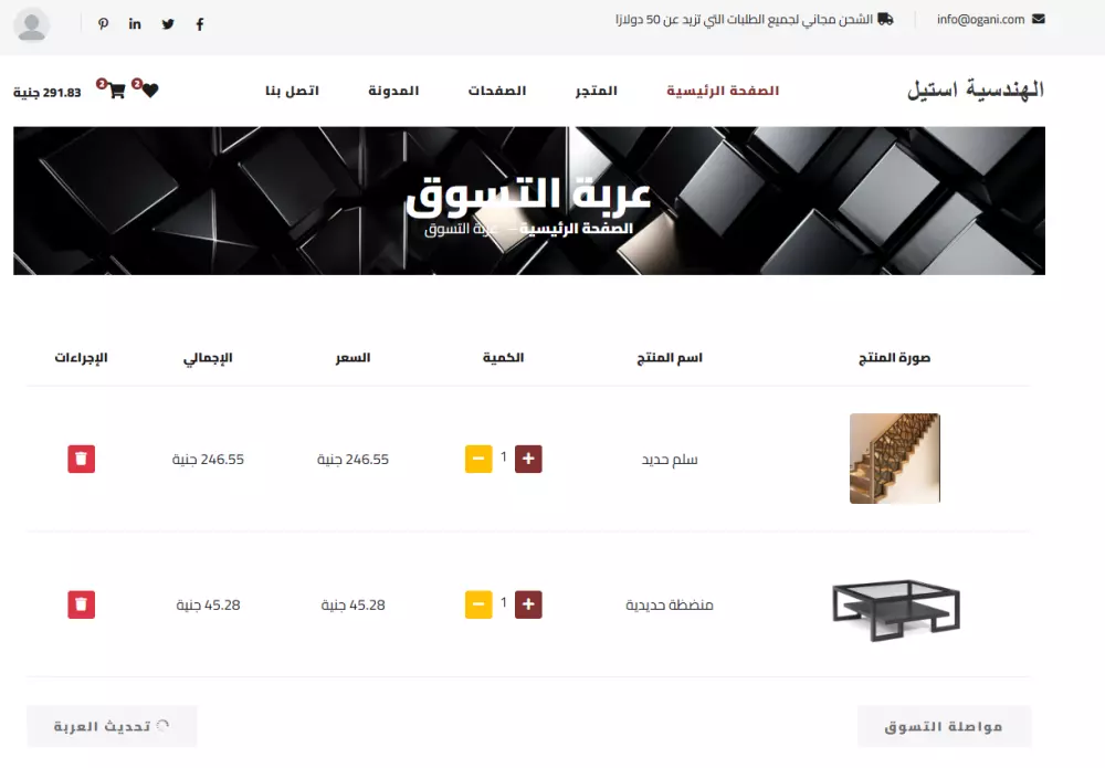 متجر إلكتروني احترافي عربي أو إنجليزي بـ ASP.NET MVC