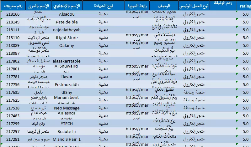 بيانات متاجر الكترونية سعودية منصة معروف لعام 2025