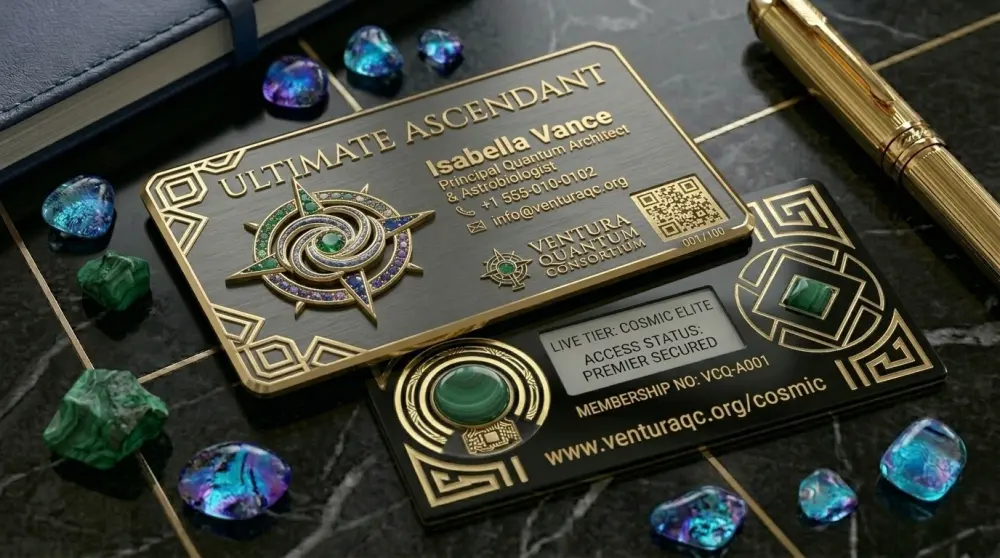 تصميم كارت VIP احترافي وفخم (Business Card) بهوية مميزة قابلة للطباعة