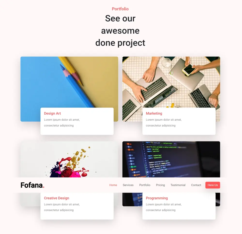 تصميم صفحه هبوط ( landing page )