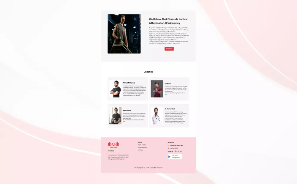 تصميم صفحة هبوط Landing page UI Design