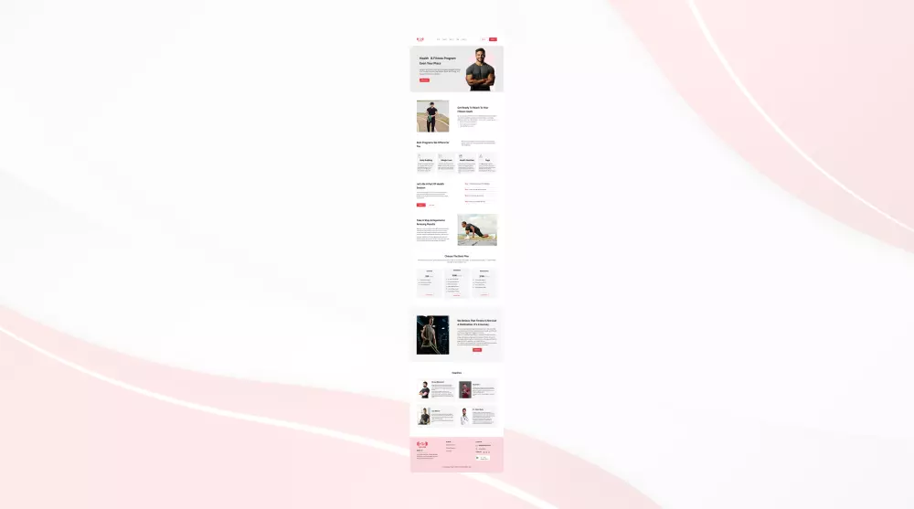 تصميم صفحة هبوط Landing page UI Design