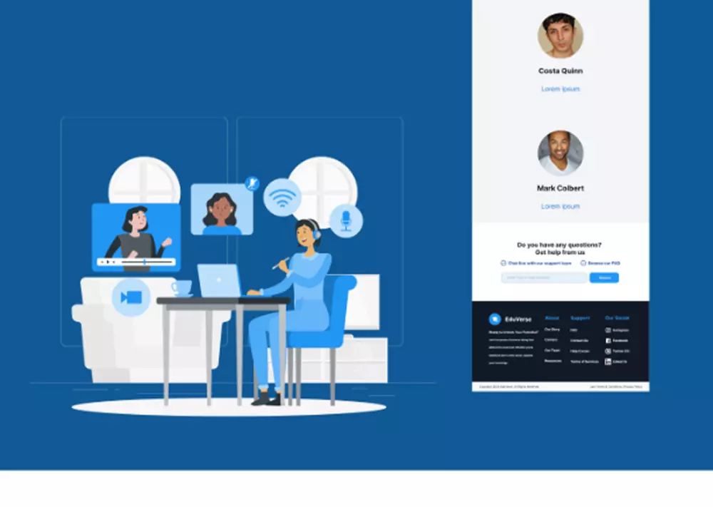 تصميم صفحة هبوط احترافية Responsive landing page