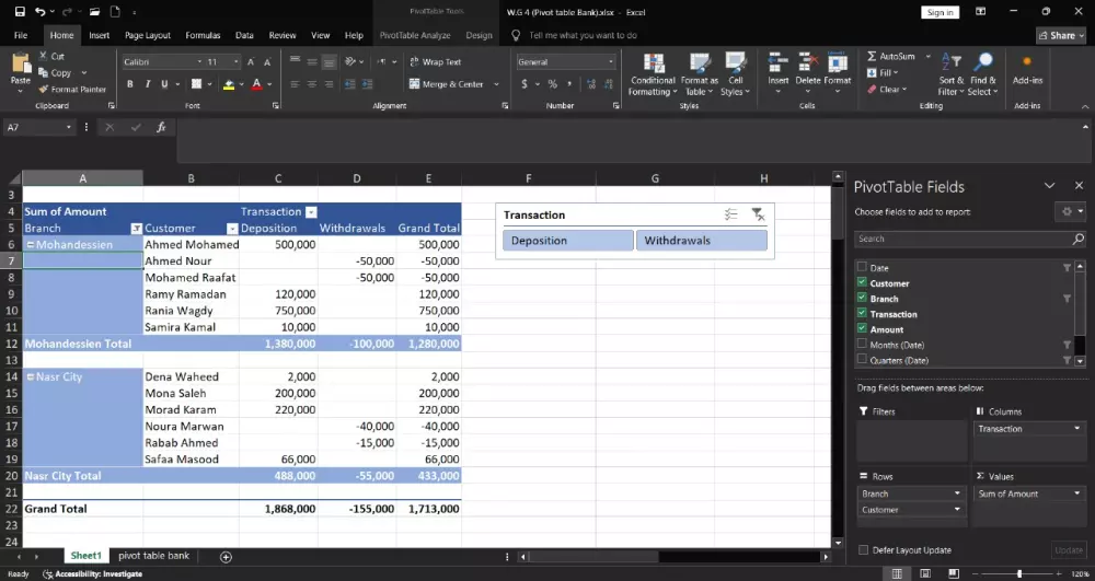 إعداد ملف Excel احترافي تنظيف تحليل تقارير رسومات