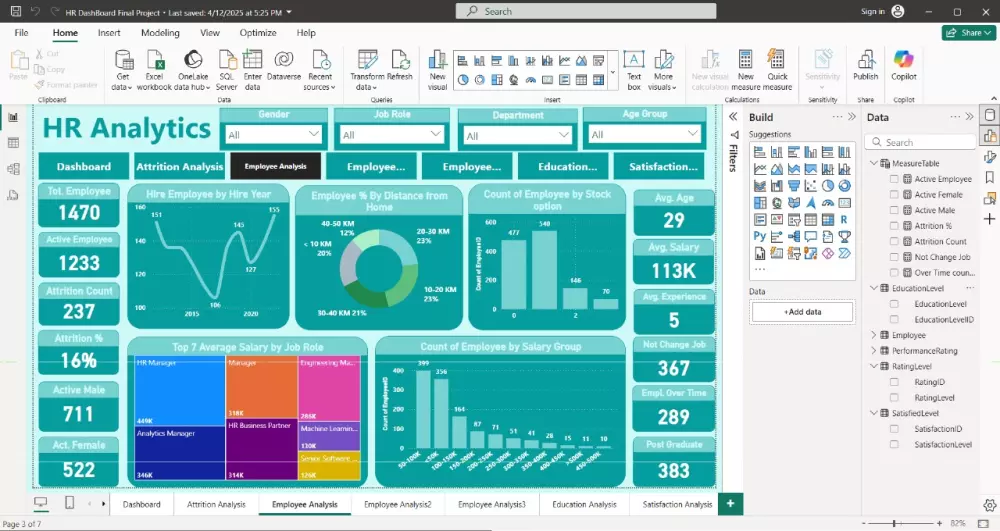 تصميم داشبورد تفاعلي احترافي باستخدام Excel أو Power BI