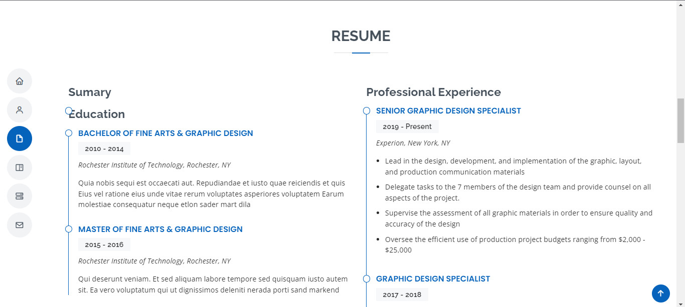 تصميم وبرمجة موقع شخصي