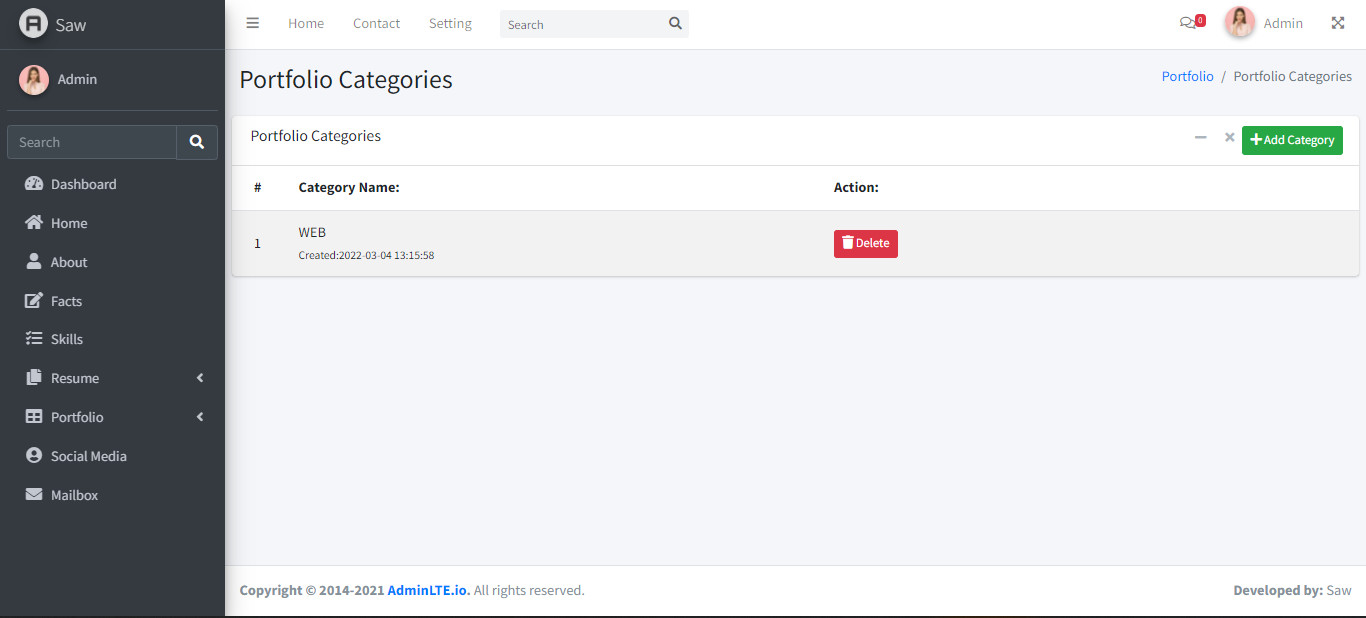 تصميم وبرمجة موقع شخصي