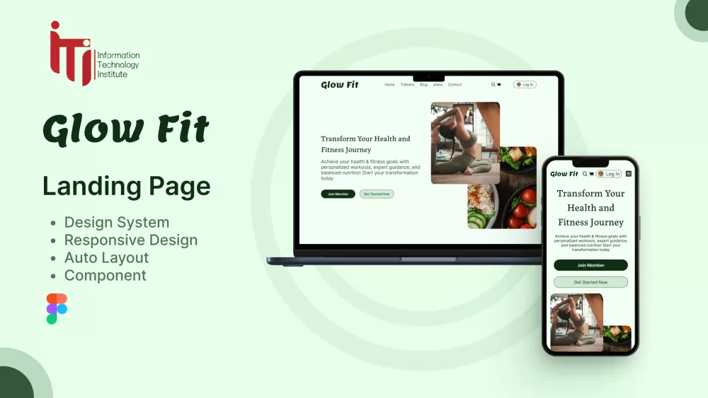 Glow Fit Landing Page (صفحه هبوط)