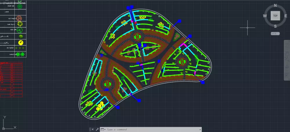 Design Irrigations system net whith hydrolic Loses sheet wtih Auto Cad