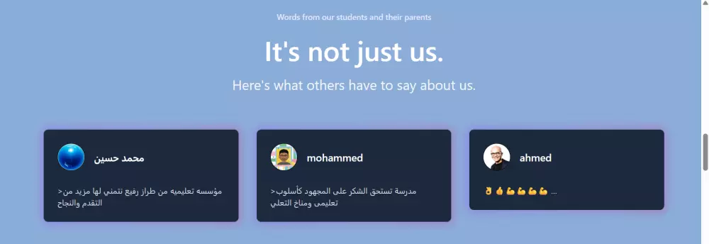 تطوير صفحة هبوط باستخدام html css js/tailwind css