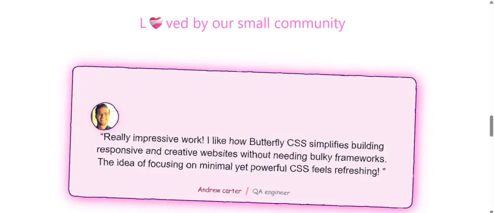شراء حقوق ملكية واستحواذ كامل على إطار عمل Butterfly CSS
