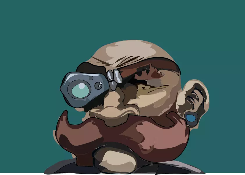 رسم كرتوني vector art