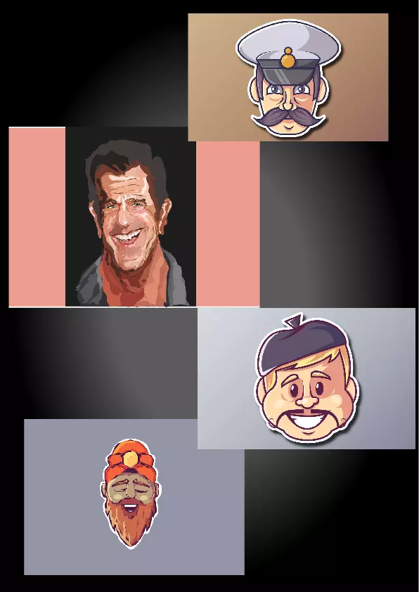 رسم كرتوني vector art