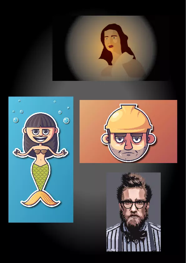 رسم كرتوني vector art