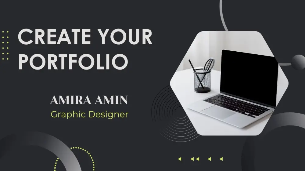 تصميم بورتفوليو احترافي وجذاب (5 شرائح) لعرض مهاراتك بـ 5$ فقط