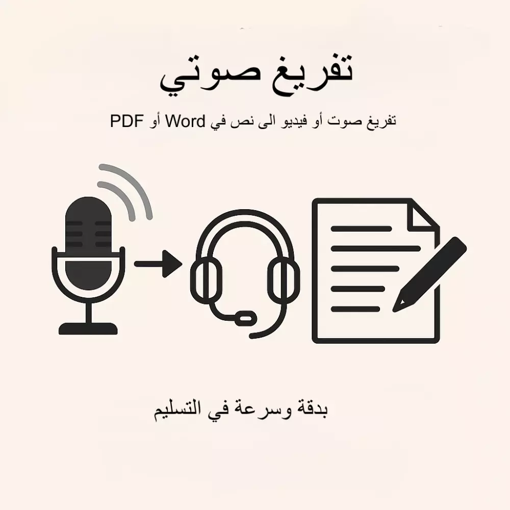 تفريغ صوتي سريع ودقيق – تحويل الصوت أو الفيديو إلى نص