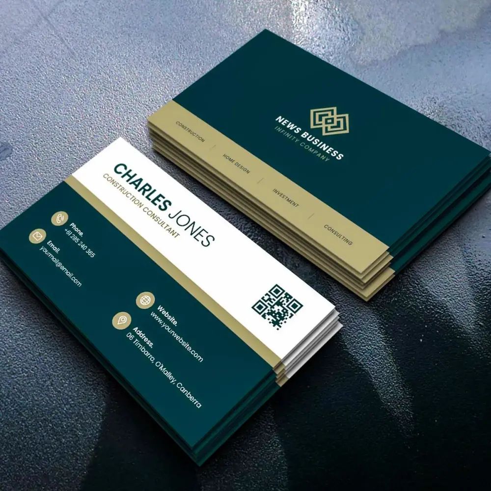 تصميم بطاقة عمل / كارت شخصي احترافي وعصري (Business Card)