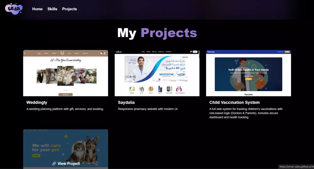 تصميم وتطوير موقع شخصي أو بورتفوليو