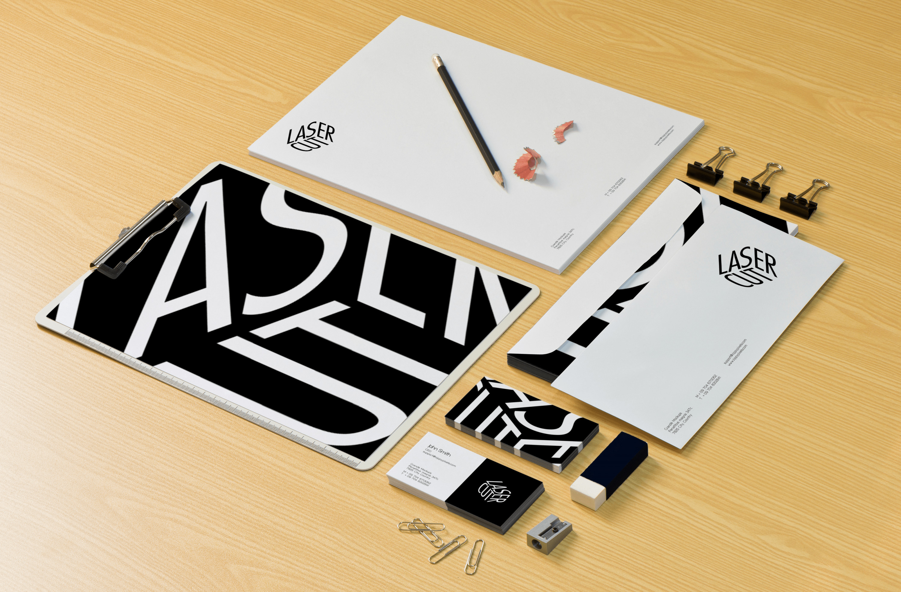 تصميم كرت أعمال + مصنف شركة + ورق مراسلات + ظرف سي دي