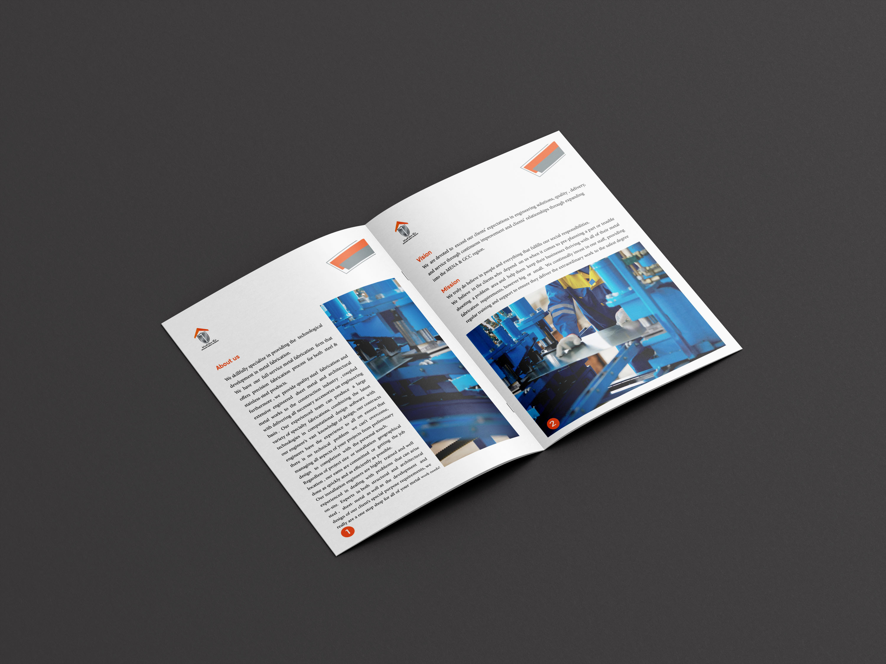 تصميم بروفايل وكاتلوج