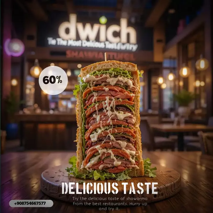 بوسترات طعام تسويقية بجودة عالية – للمطاعم والكافيهات والحلويات